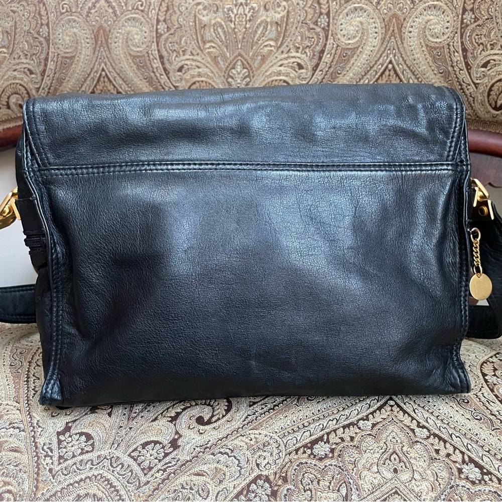 Donna Karan Black Crossbody Bag with Gold Accents - Picture 11 of 11